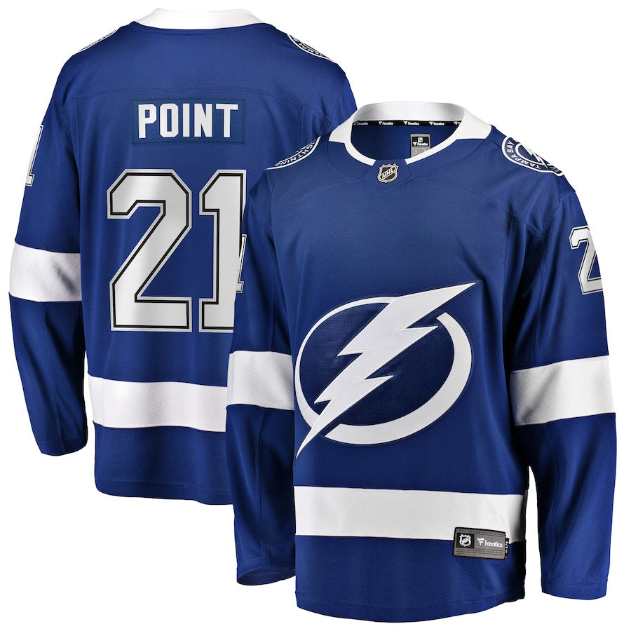 Brayden Point Tampa Bay Lightning Fanatics Branded Home Premier Breakaway Player Jersey Blue