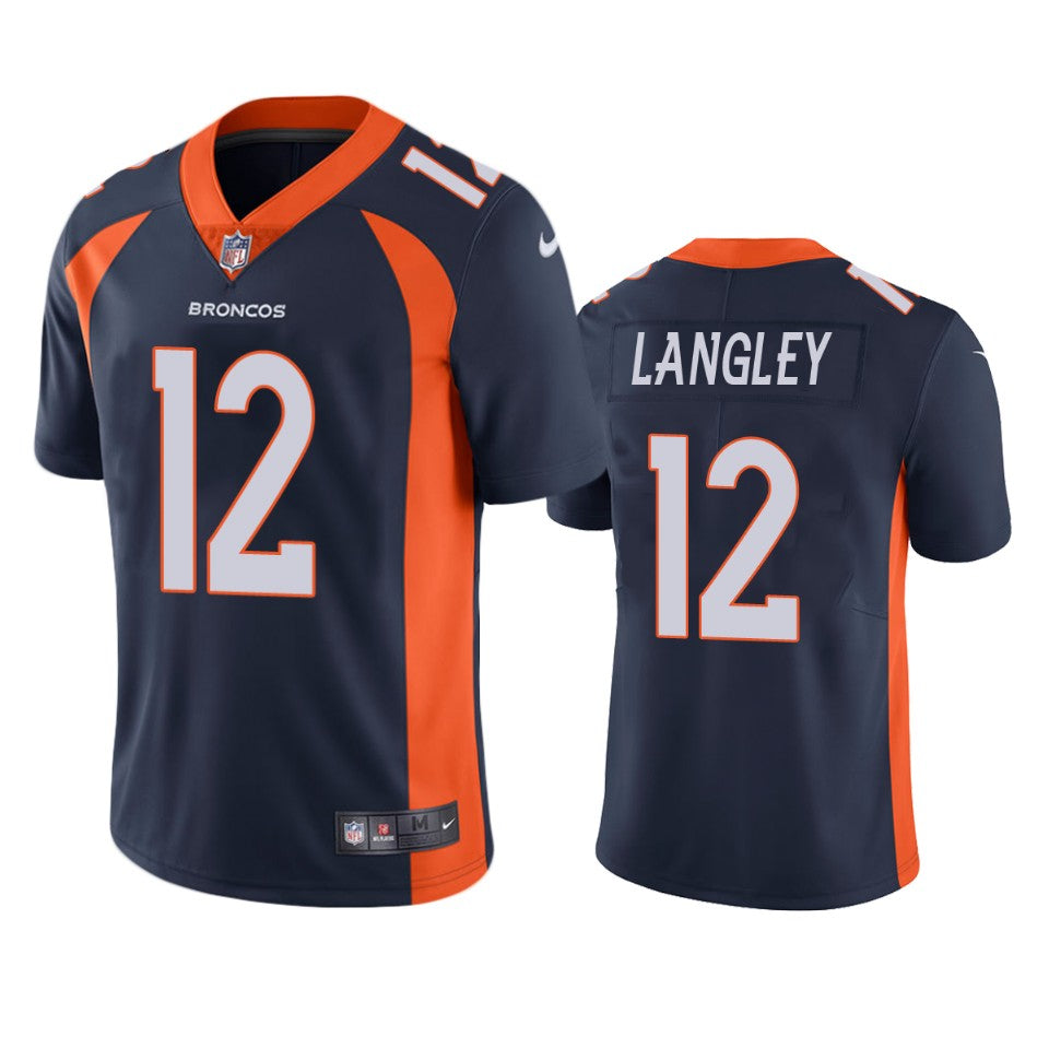 Brendan Langley Denver Broncos Navy Vapor Limited Jersey