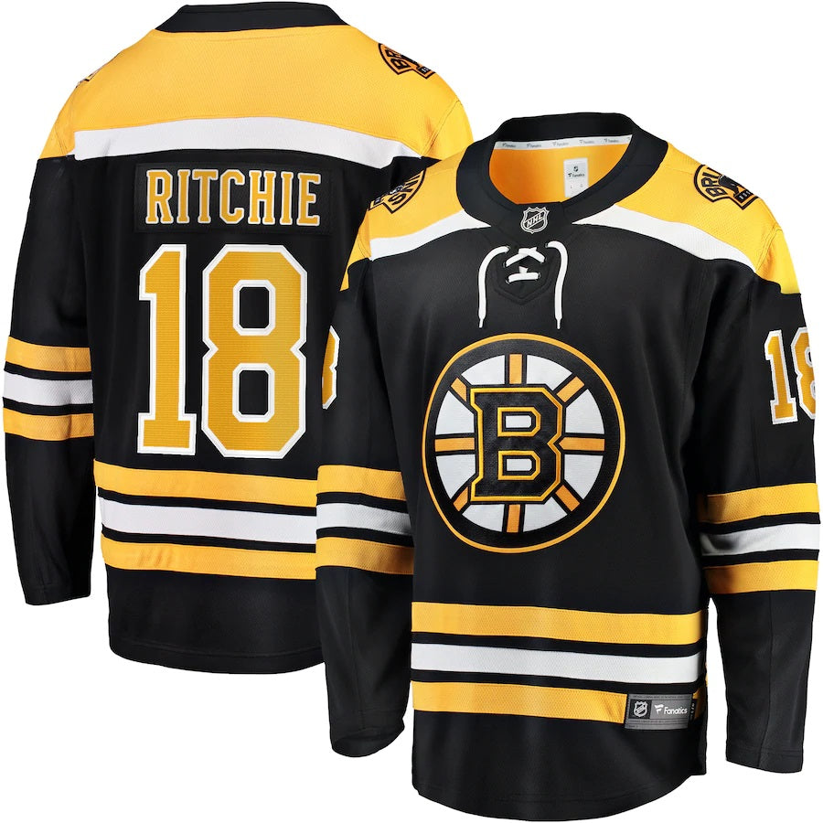 Brett Ritchie Boston Bruins Fanatics Branded Replica Player Jersey Black