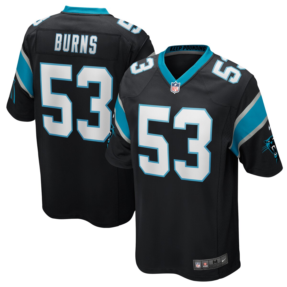 Brian Burns Carolina Panthers Nike Game Jersey Black