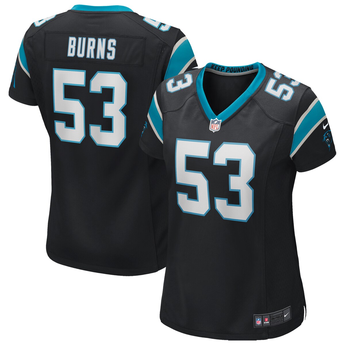Brian Burns Carolina Panthers Nike Womens Game Jersey Black