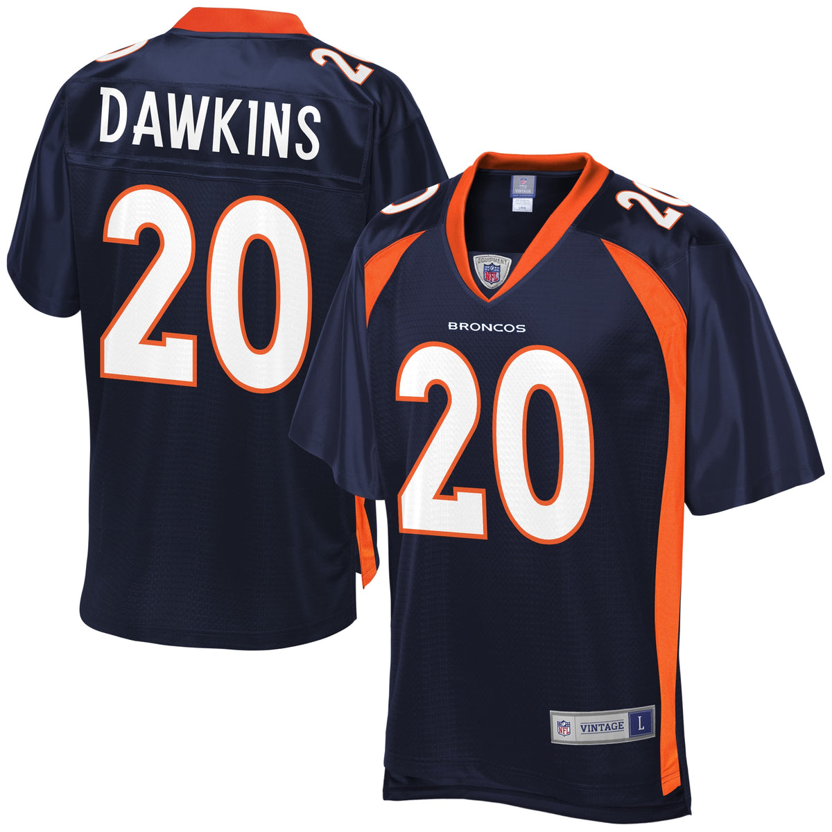 Brian Dawkins Denver Broncos Nfl Pro Line Retired Player Jersey Navy