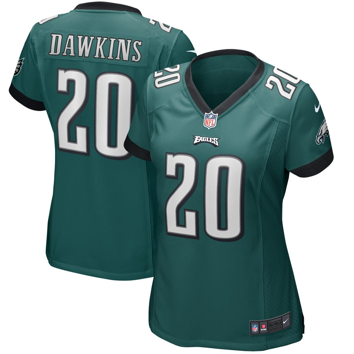 Brian Dawkins Philadelphia Eagles Nike Womens Game Retired Player Jersey Midnight Green