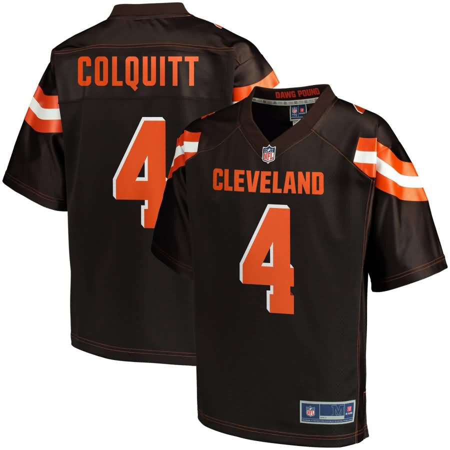 Britton Colquitt Cleveland Browns Nfl Pro Line Player Jersey Brown