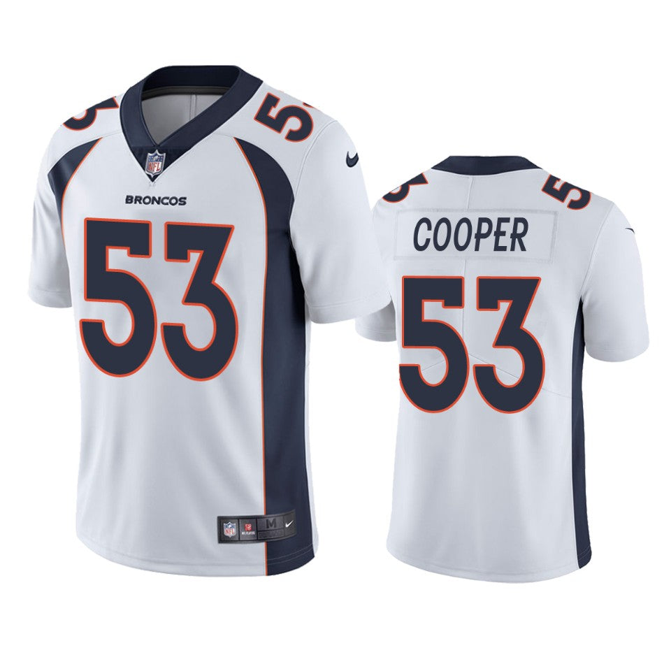 Broncos Jonathon Cooper Vapor Limited White Jersey
