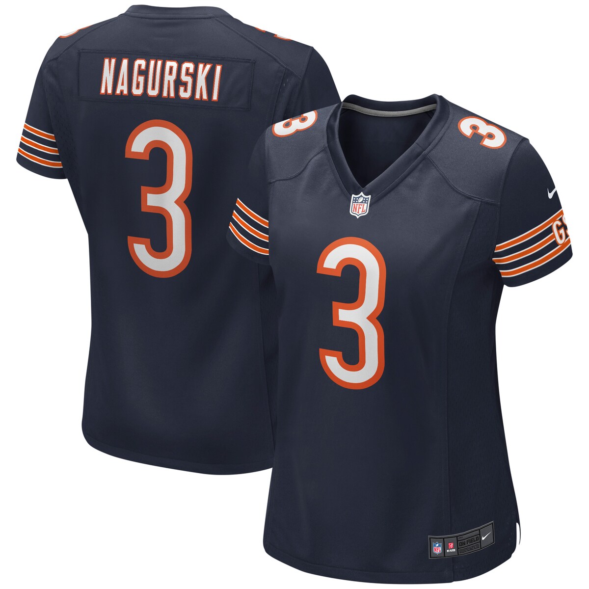 Bronko Nagurski Chicago Bears Nike Womens Game Retired Player Jersey Navy
