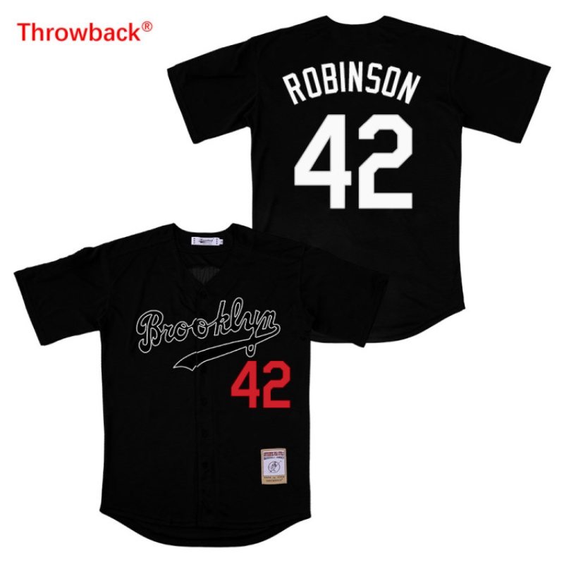 Brooklyn Dodgers Jackie Robinson 42 2020 Mlb Black Jersey