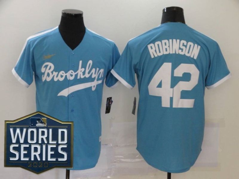 Brooklyn Dodgers Jackie Robinson 42 2020 Mlb Blue Jersey