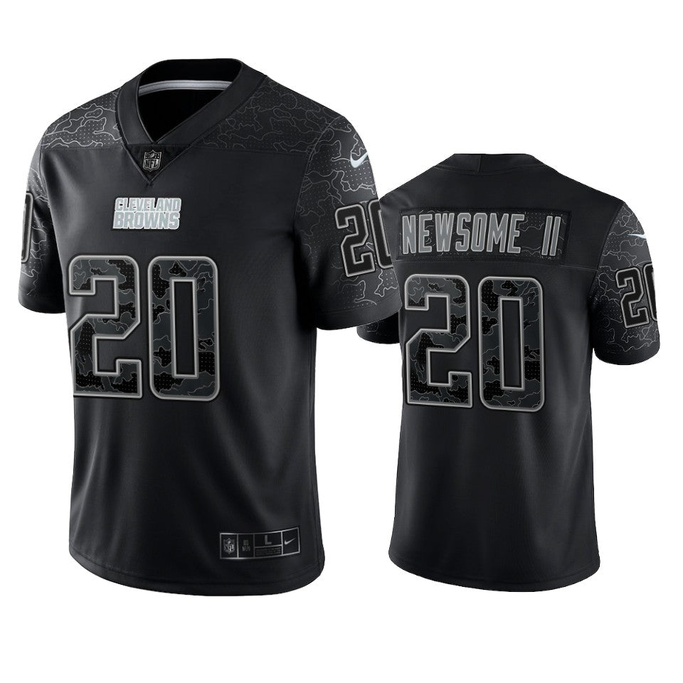 Browns Greg Newsome Ii Reflective Limited Black Jersey