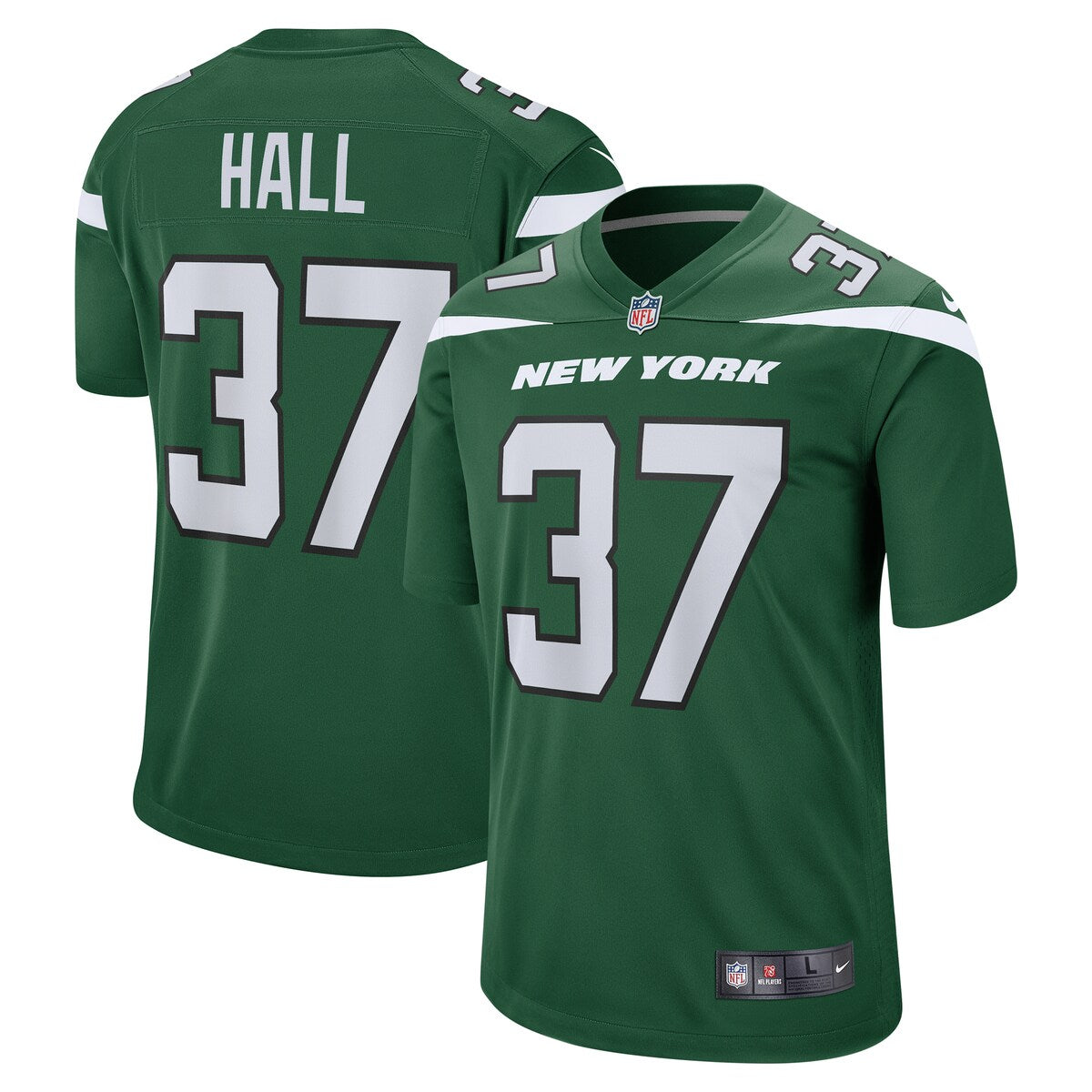 Bryce Hall New York Jets Nike Game Jersey Gotham Green