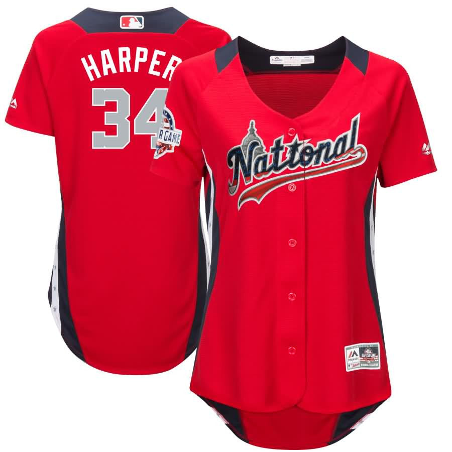 Bryce Harper National League Majestic Womens 2018 Mlb All star Game Home Run Derby Player Jersey Red