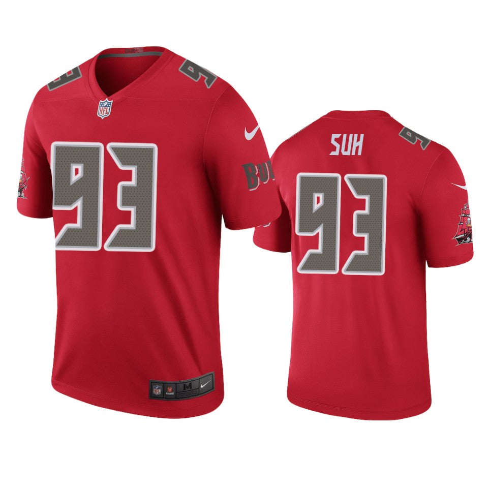 Buccaneers Ndamukong Suh Red Color Rush Legend Jersey