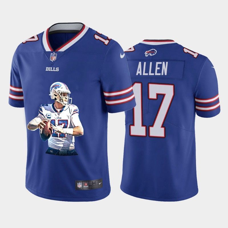 Buffalo Bills Josh Allen 17 Nfl 2020 Blue Jersey