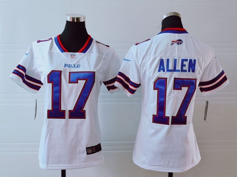 Buffalo Bills Josh Allen 17 Nfl 2020 New Arrival White Womens Jersey