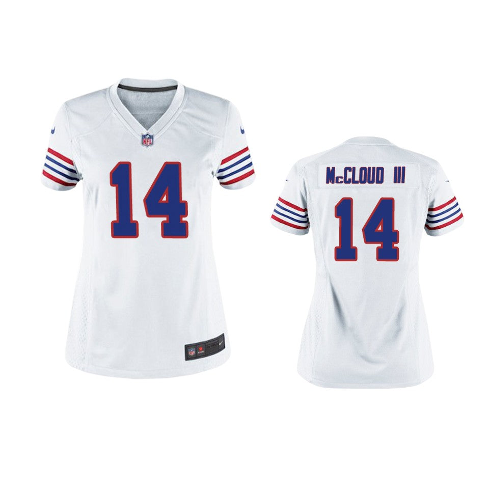Buffalo Bills Ray ray Mccloud White Throwback Game Jersey Women