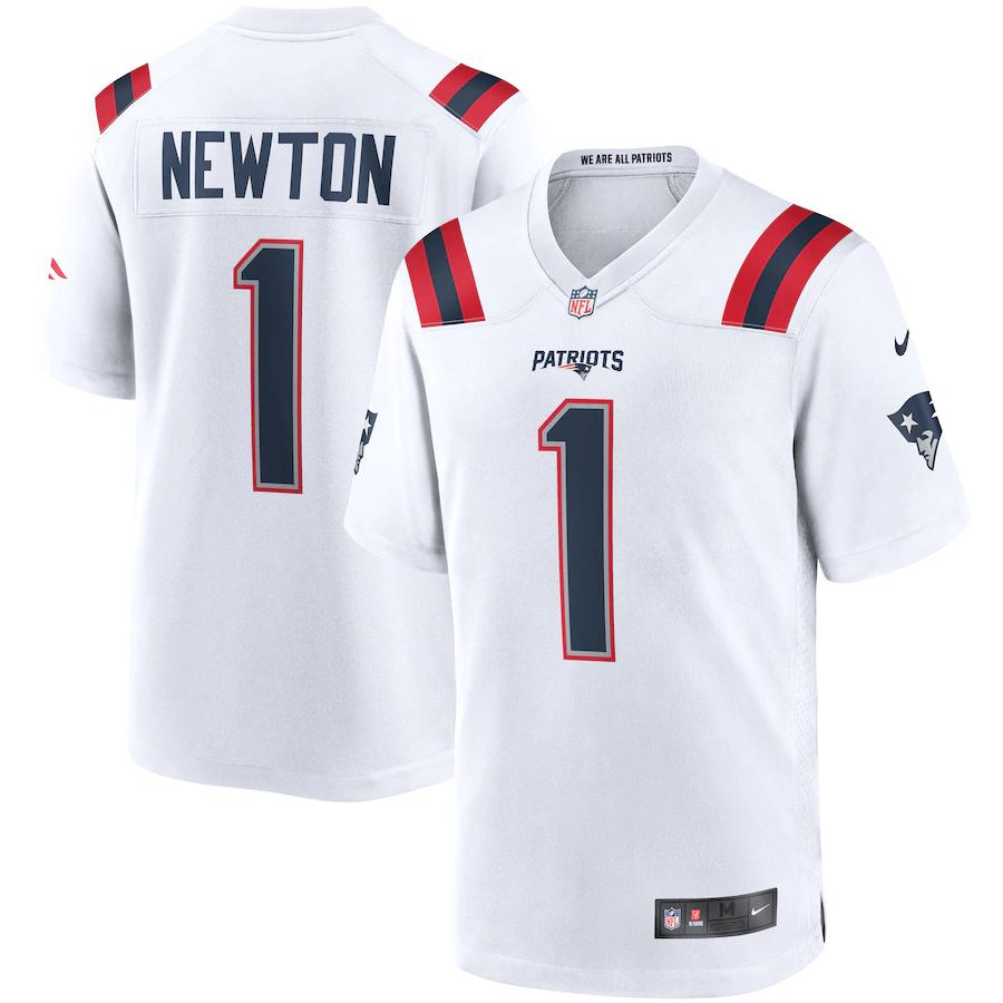 Cam Newton New England Patriots Nike Game Jersey White