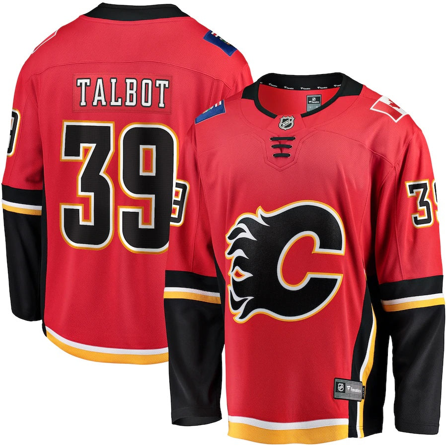 Cam Talbot Calgary Flames Fanatics Branded Replica Player Jersey Red