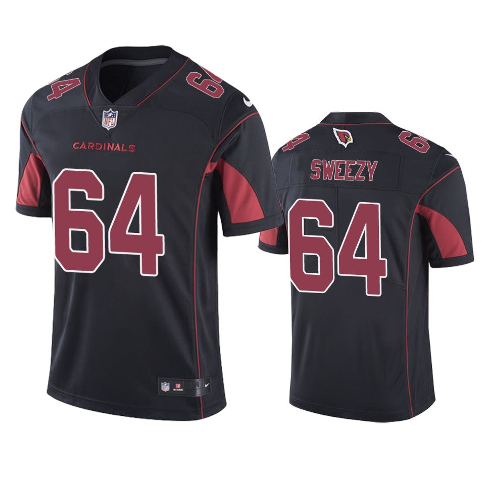Cardinals Jr Sweezy Black Color Rush Limited Jersey