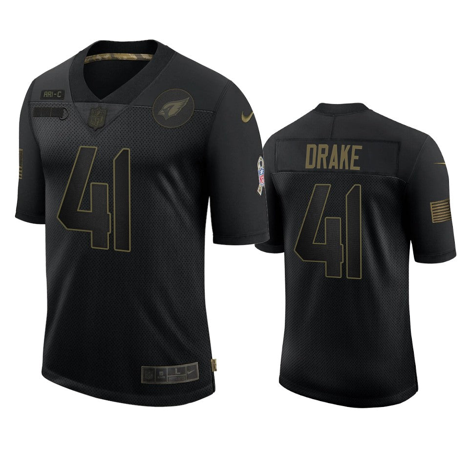 Cardinals Kenyan Drake Limited Jersey Black 2020 Salute To Service