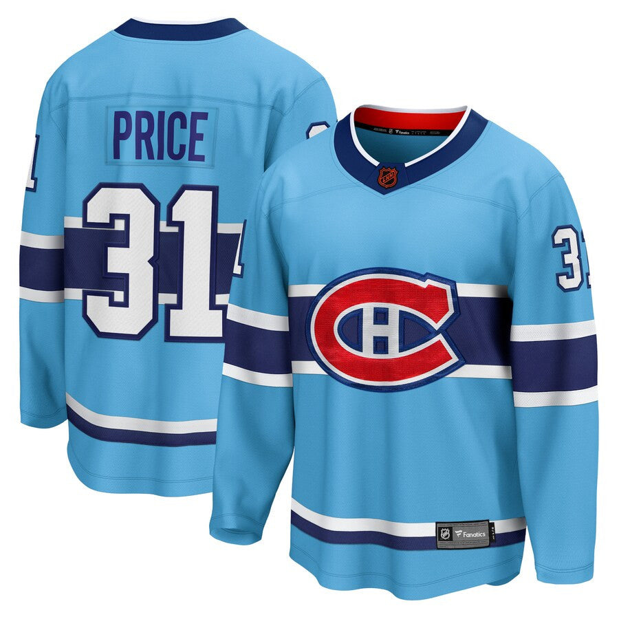 Carey Price Montreal Canadiens Fanatics Branded Special Edition 20 Breakaway Player Jersey Light Blue