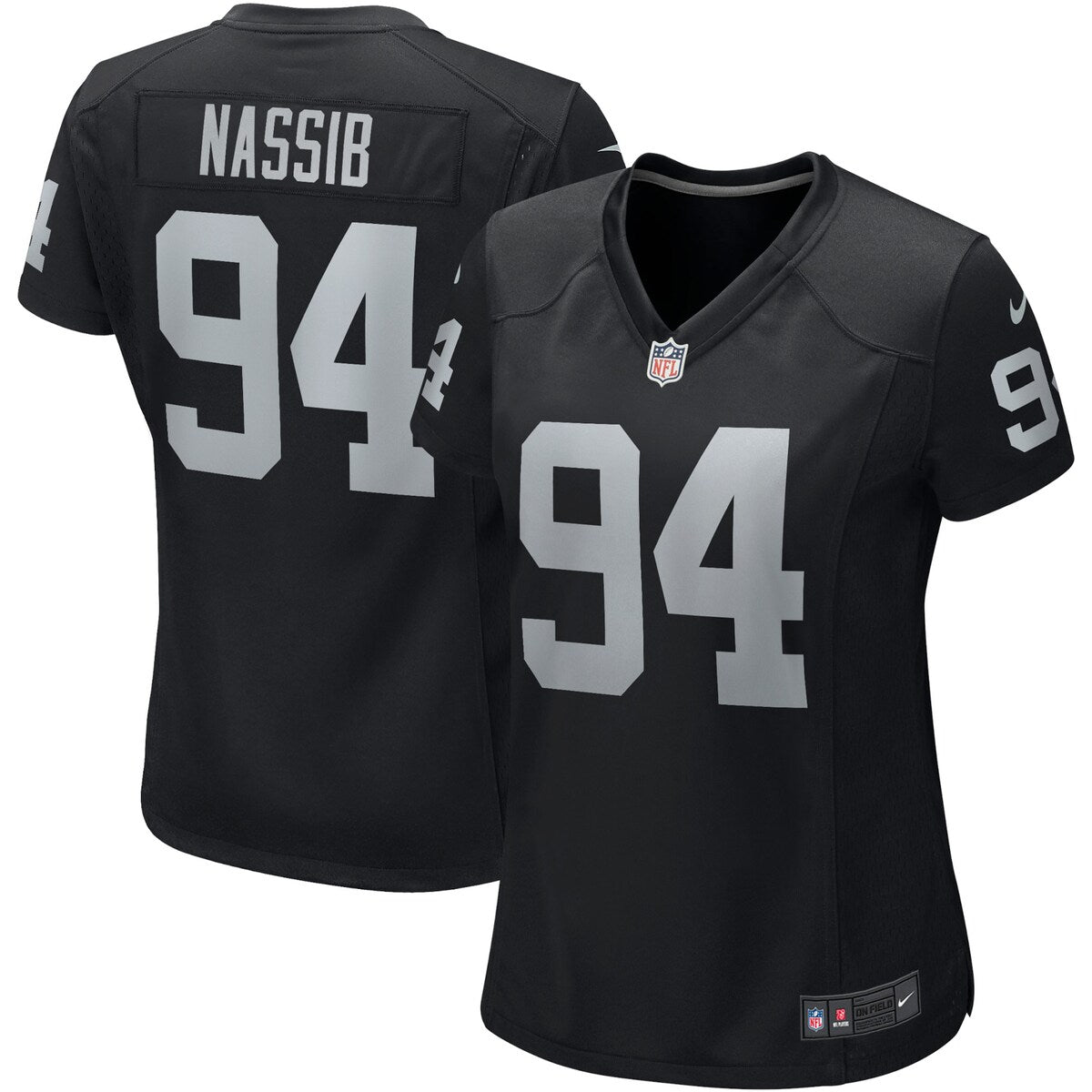 Carl Nassib Las Vegas Raiders Nike Womens Player Game Jersey Black
