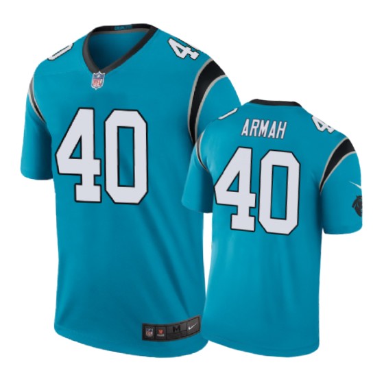 Carolina Panthers 40 Alex Armah Nike Color Rush Blue Jersey