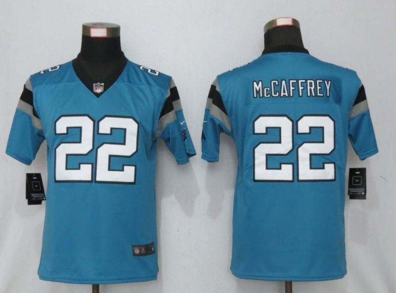 Carolina Panthers Christian Mccaffrey 22 Nfl 2020 Blue Jersey