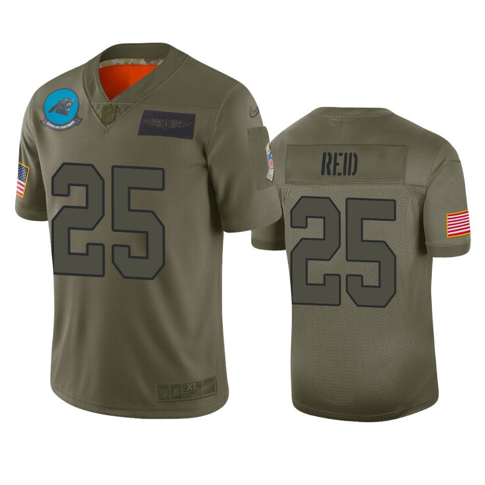 Carolina Panthers Eric Reid Camo 2019 Salute To Service Limited Jersey