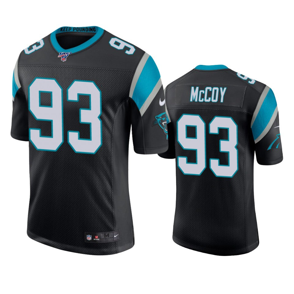 Carolina Panthers Gerald Mccoy Black 100th Season Vapor Limited Jersey