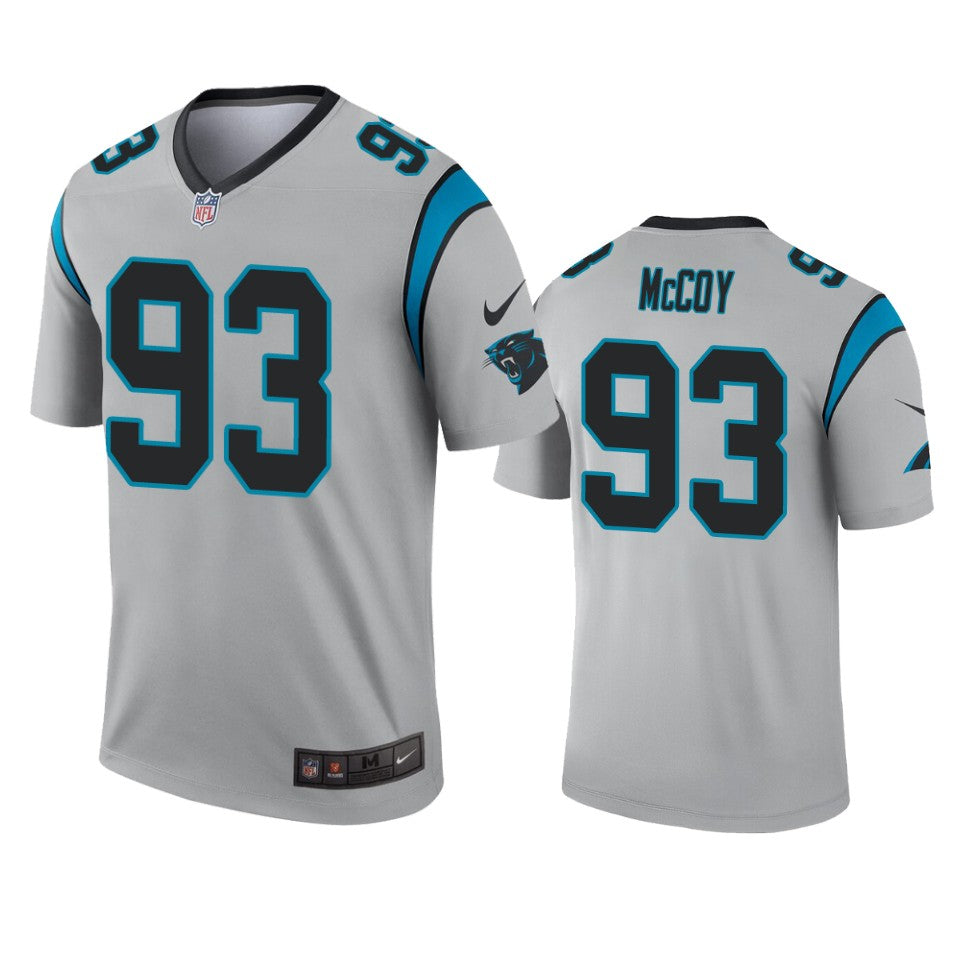 Carolina Panthers Gerald Mccoy Silver Inverted Legend Jersey