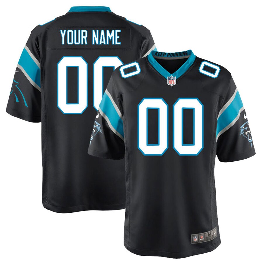 Carolina Panthers Nike Custom Game Jersey Black