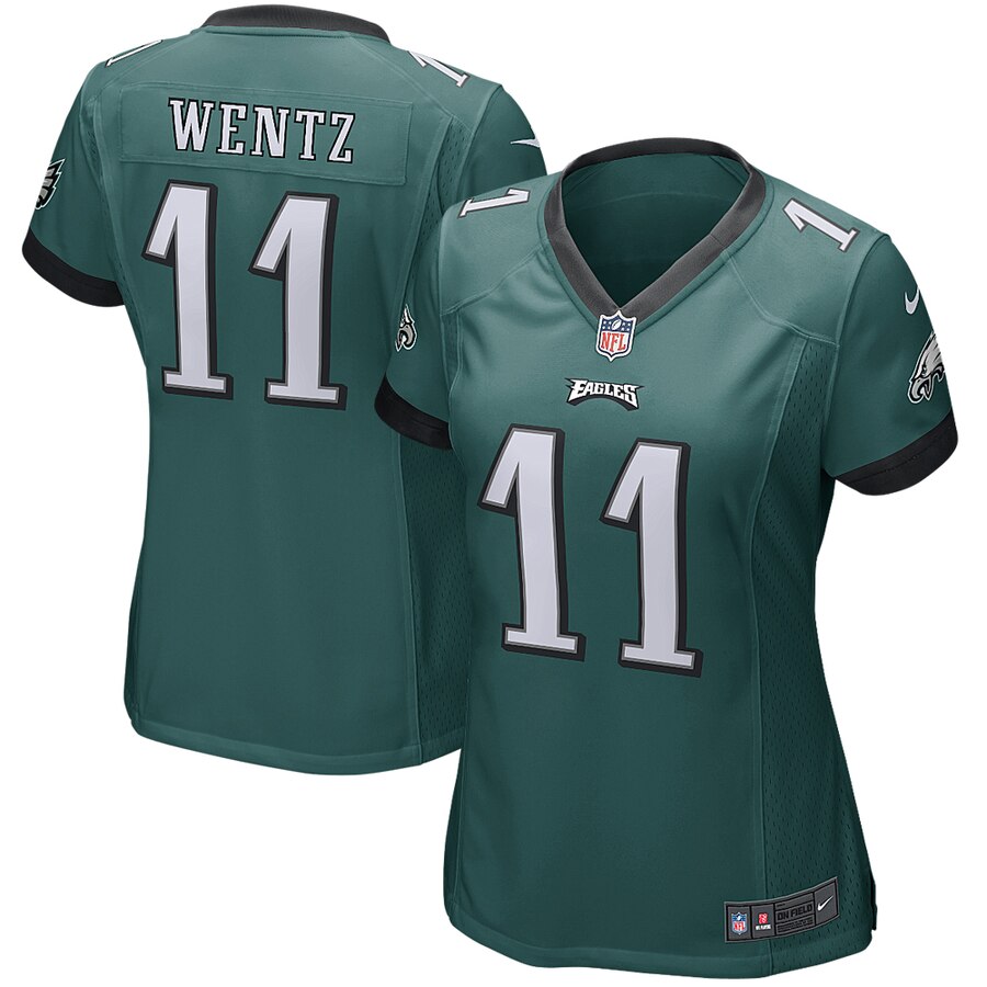 Carson Wentz Philadelphia Eagles Nike Girls Youth Game Jersey Midnight Green