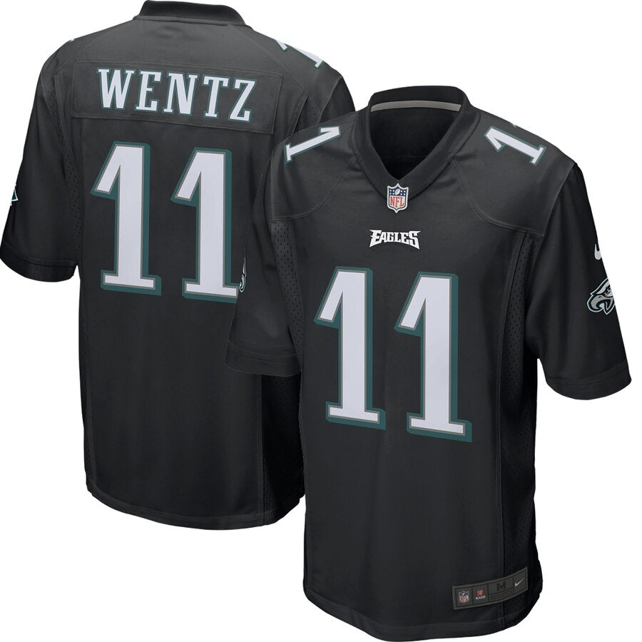 Carson Wentz Philadelphia Eagles Nike Youth Game Event Jersey Black