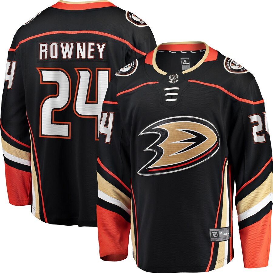 Carter Rowney Anaheim Ducks Fanatics Branded Breakaway Player Jersey Black