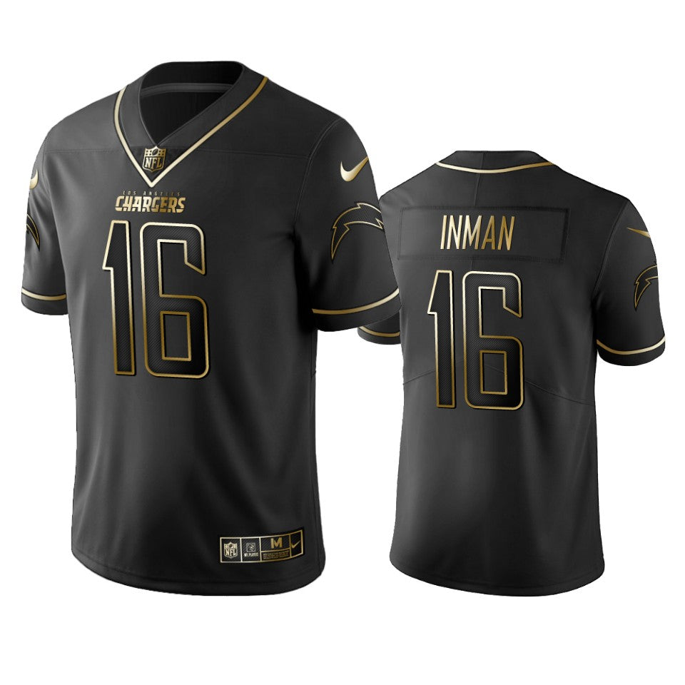 Chargers Dontrelle Inman Black Golden Edition Vapor Limitd Jersey