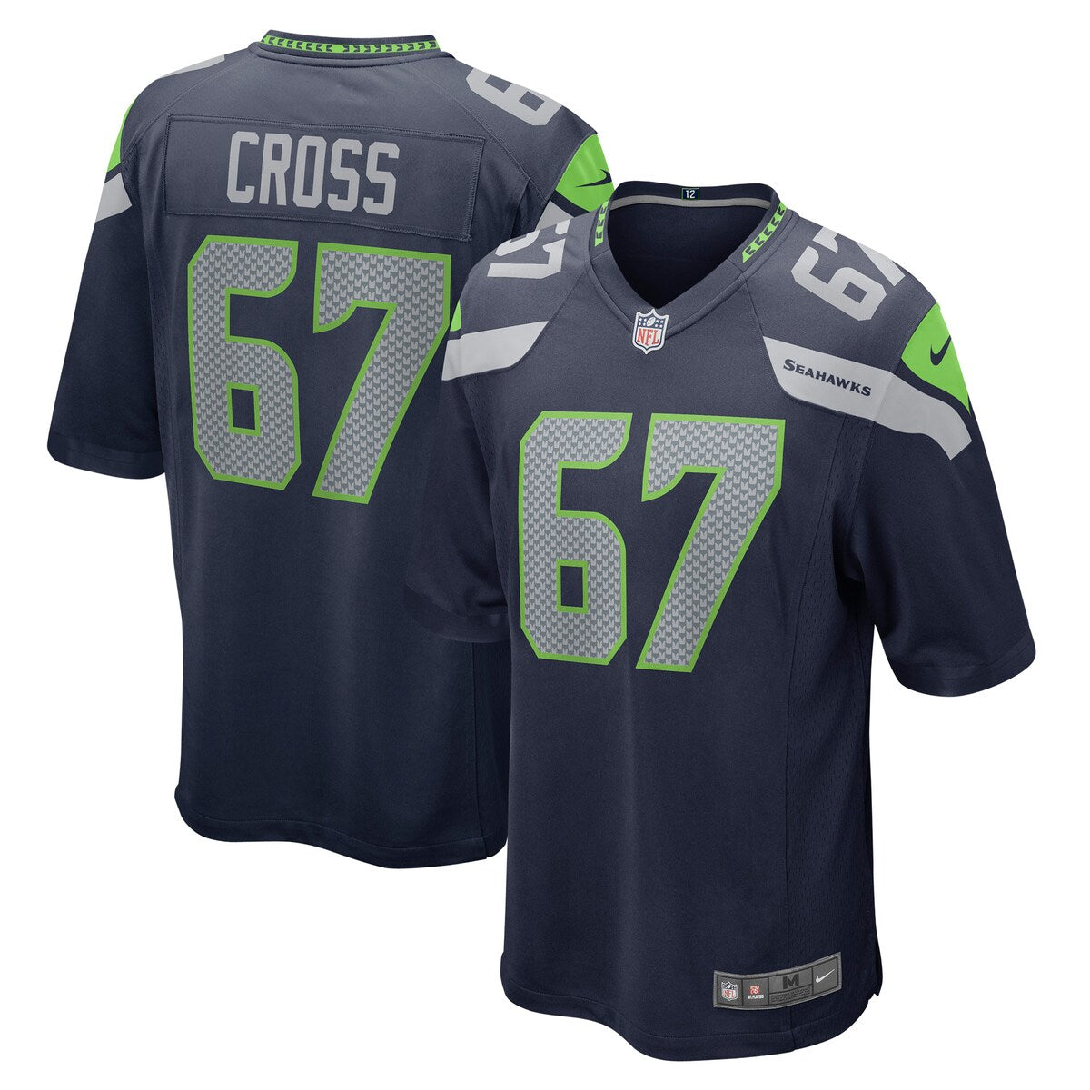 Charles Cross Seattle Seahawks Nike Player Game Jersey Navy
