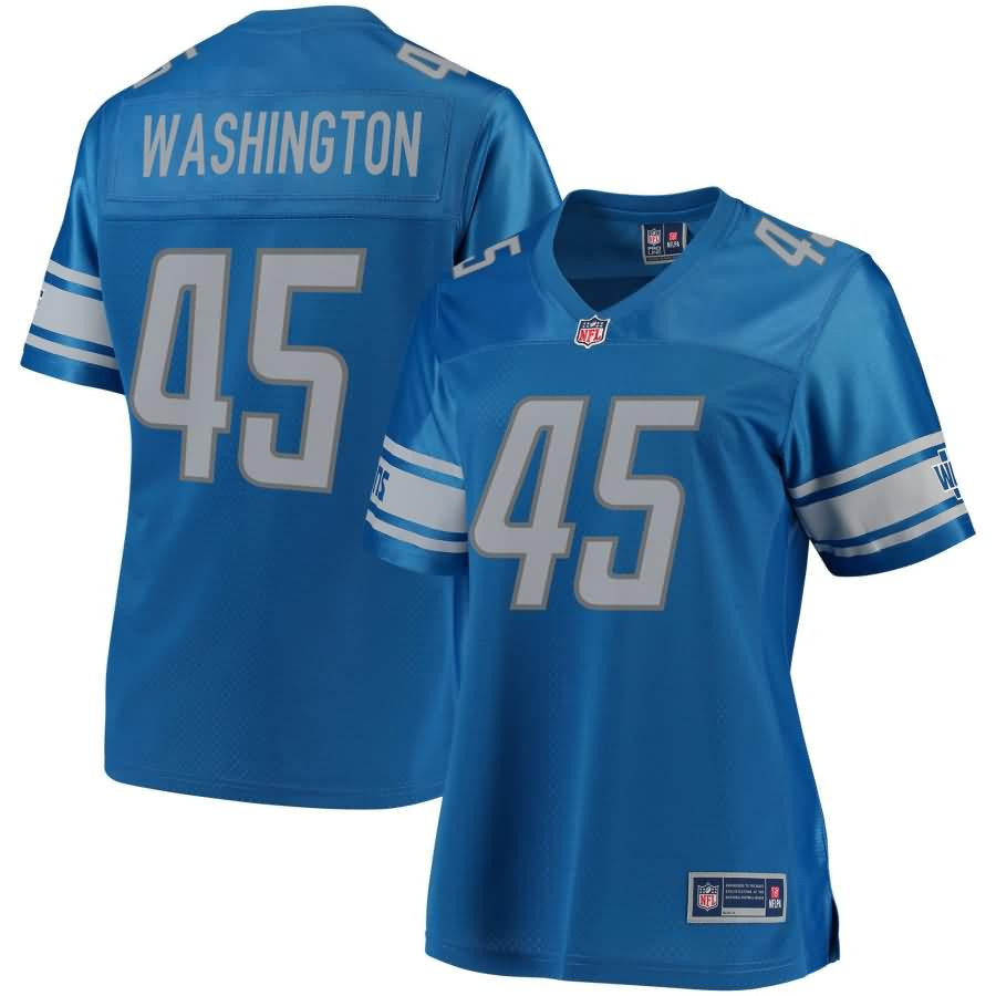 Charles Washington Detroit Lions Nfl Pro Line Womens Team Color Player Jersey Blue