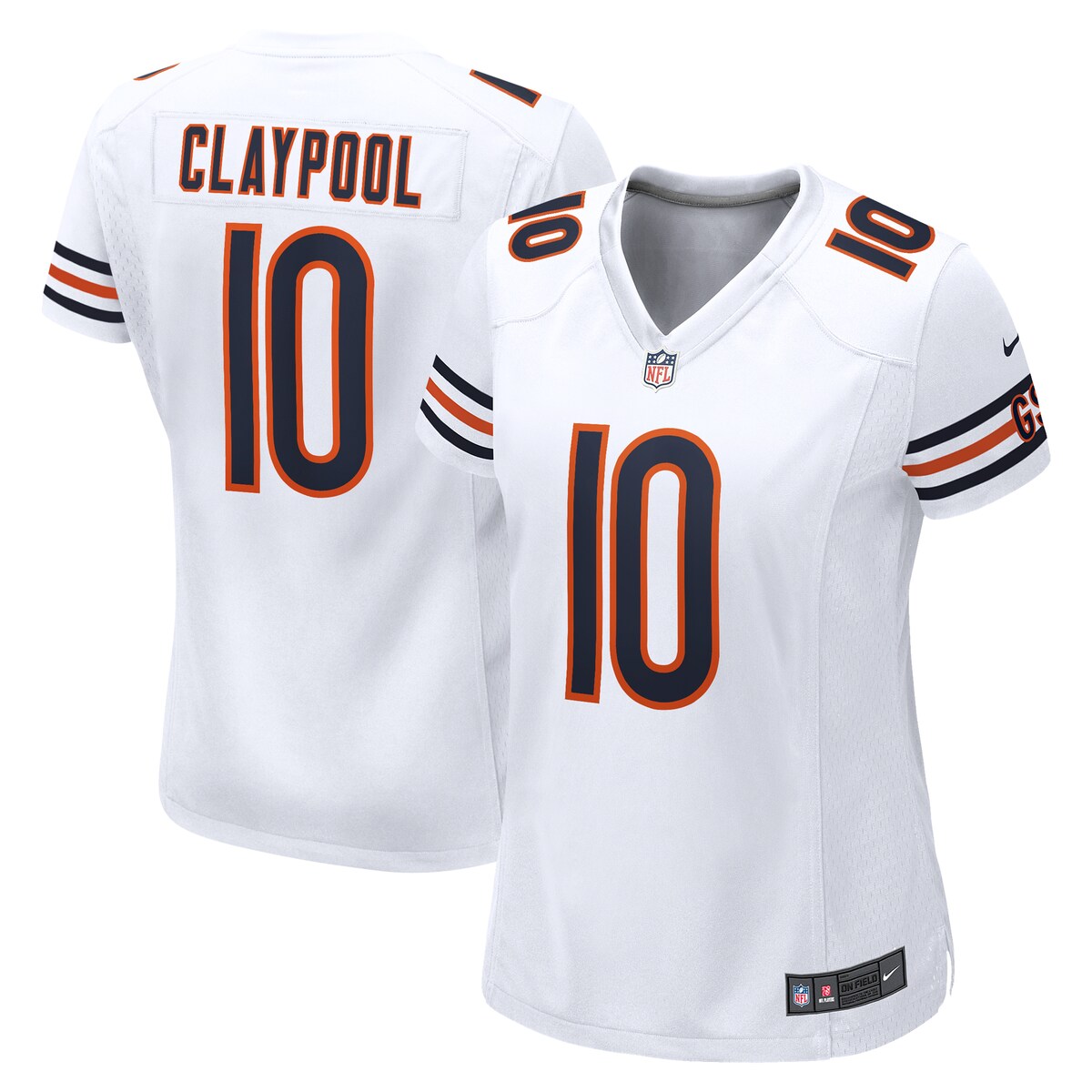 Chase Claypool Chicago Bears Nike Womens Game Player Jersey White