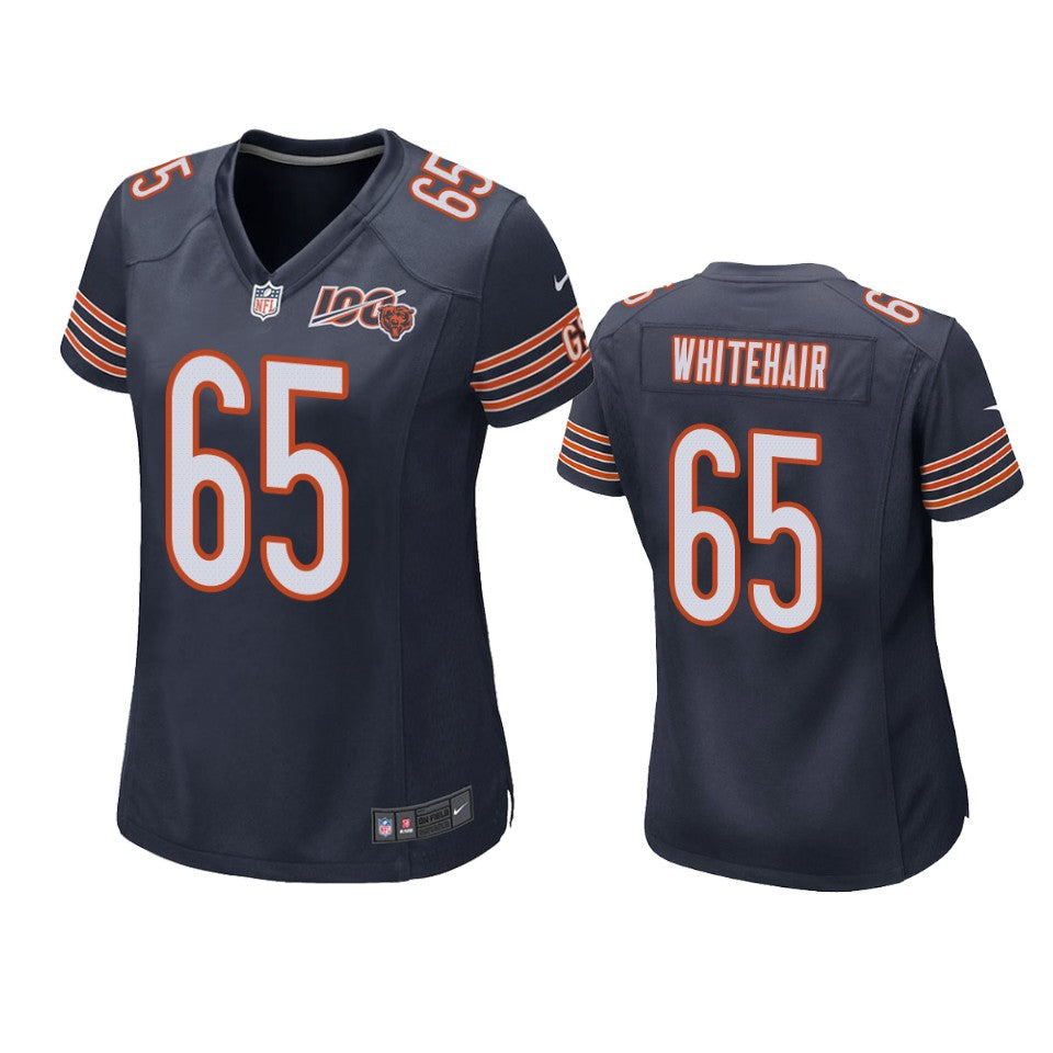 Chicago Bears Cody Whitehair Navy 100th Season Game Jersey Womens