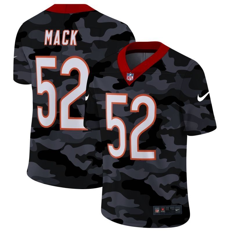 Chicago Bears Khalil Mack 52 Nfl 2020 Camo Black Jersey