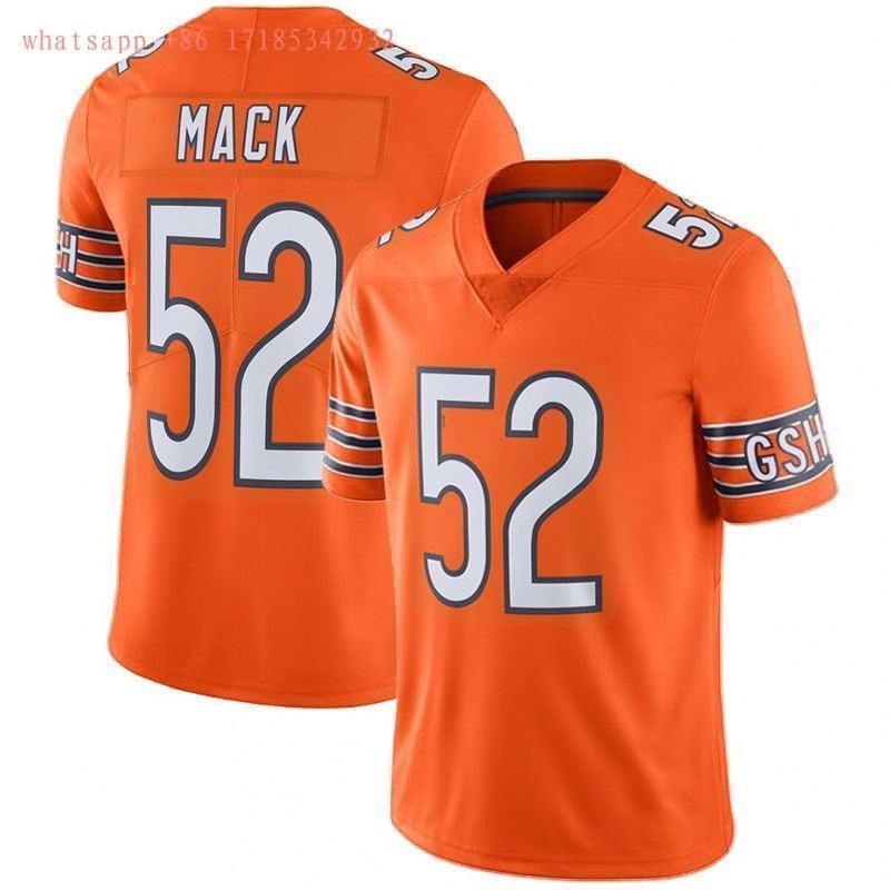 Chicago Bears Khalil Mack 52 Nfl 2020 Orange Jersey Jersey