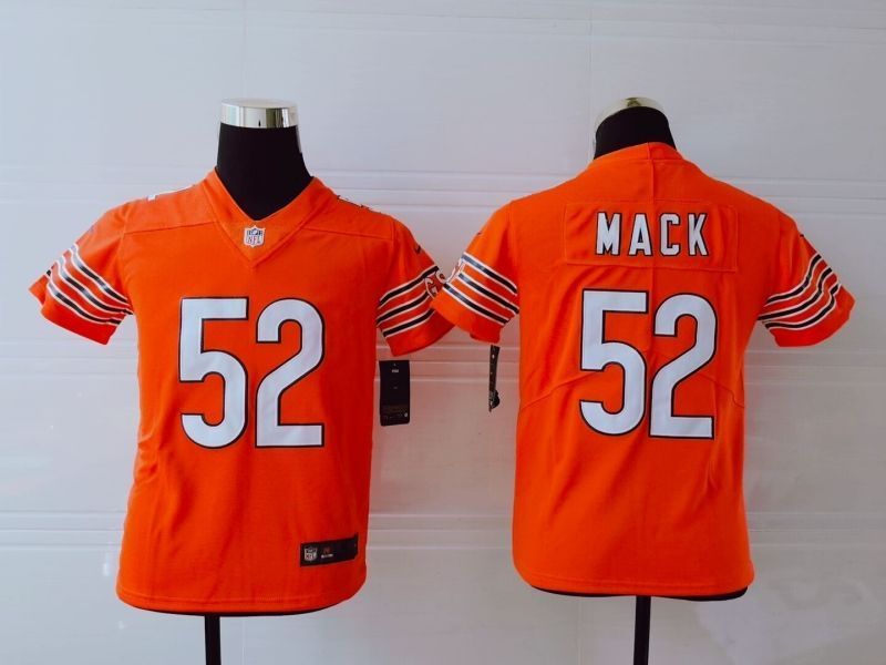 Chicago Bears Khalil Mack 52 Nfl 2020 Orange Jersey