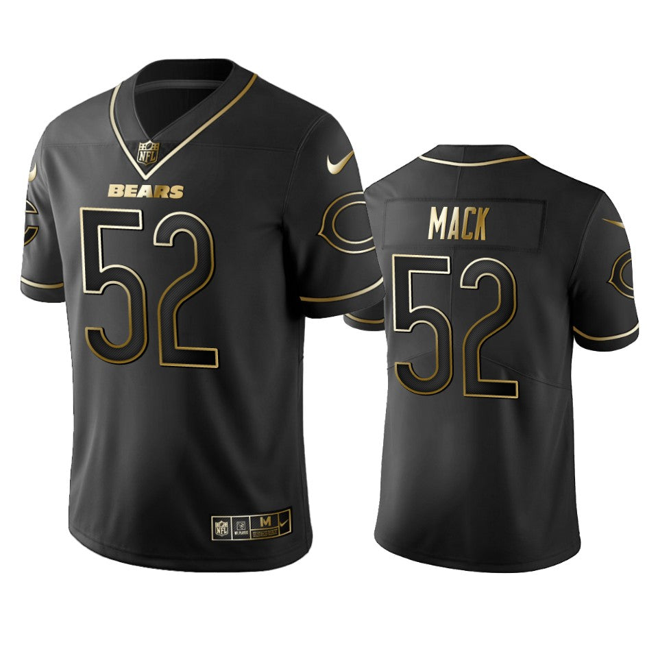 Chicago Bears Khalil Mack Black Golden Edition 2019 Vapor Untouchable Limited Jersey Mens