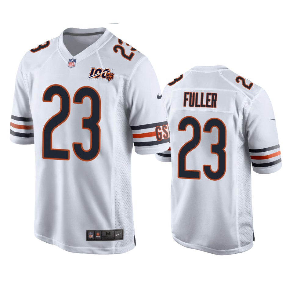 Chicago Bears Kyle Fuller White 100th Season Game Jersey Men