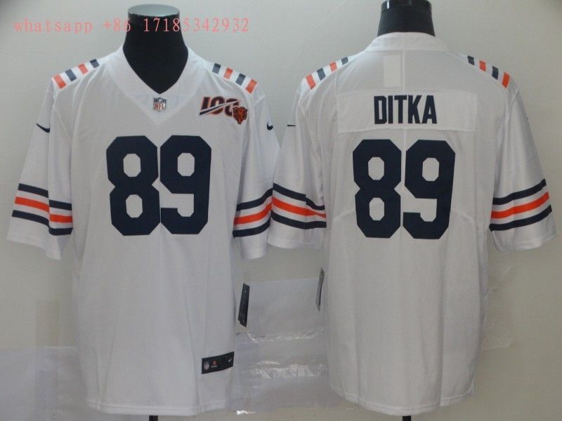 Chicago Bears Mike Ditka 89 Nfl 100 2020 White Jersey Jersey