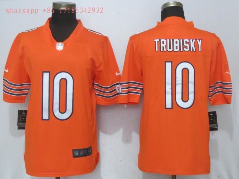 Chicago Bears Mitchell Trubisky 10 Nfl 2020 Orange Jersey Jersey