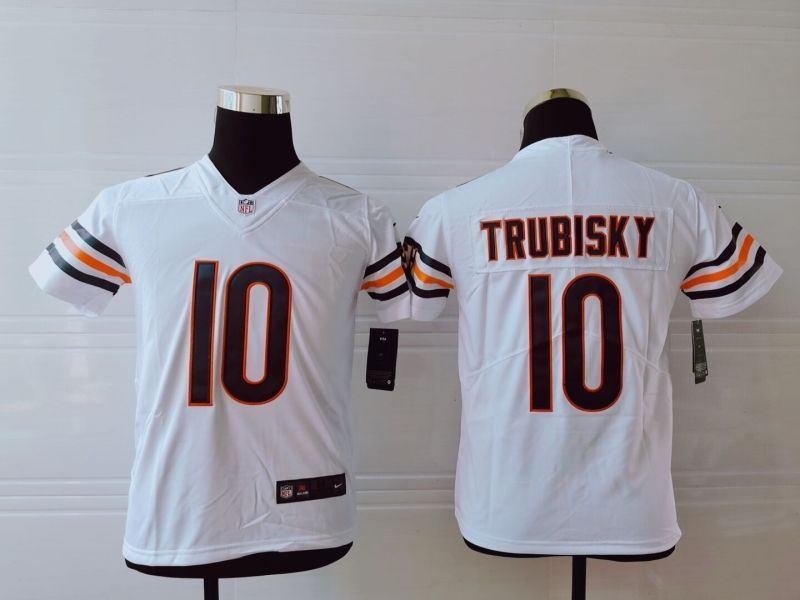 Chicago Bears Mitchell Trubisky 10 Nfl 2020 White Jersey