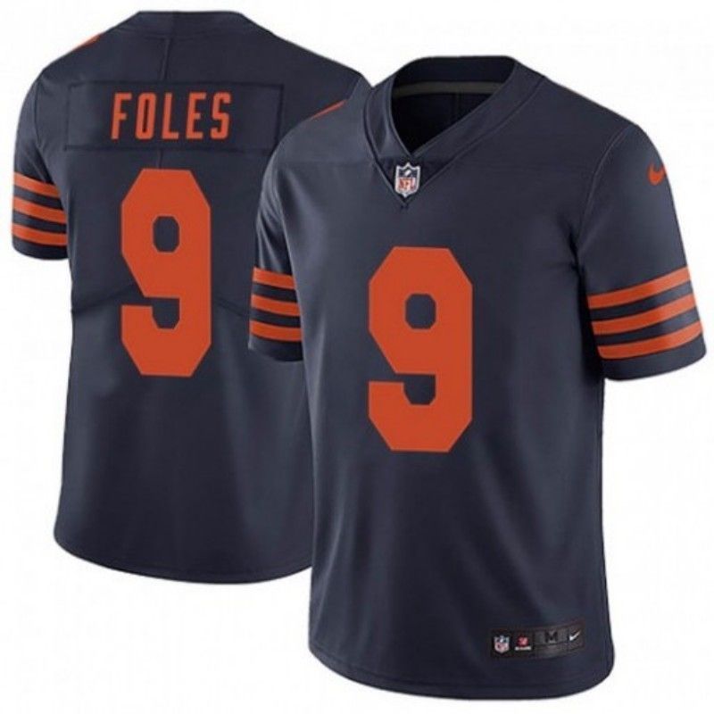 Chicago Bears Nick Foles 9 Nfl 2020 Black Blue Jersey