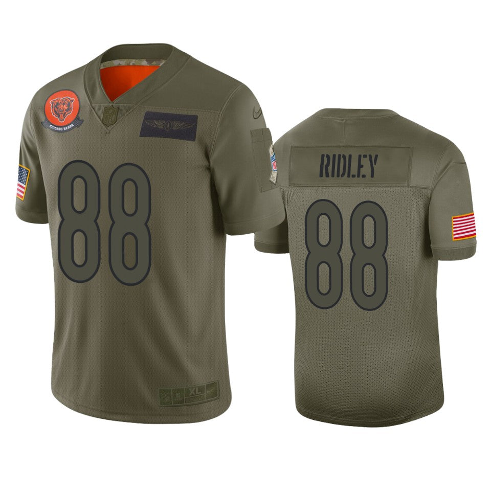 Chicago Bears Riley Ridley Camo 2019 Salute To Service Limited Jersey
