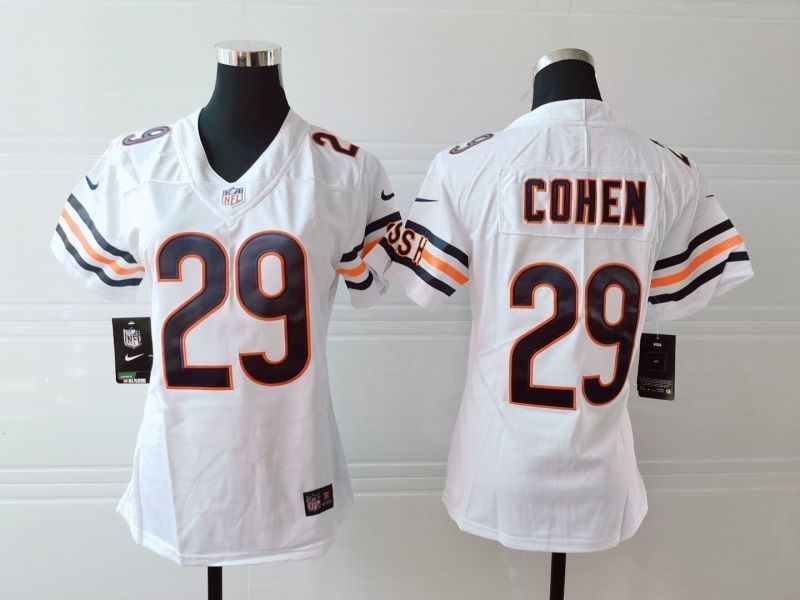 Chicago Bears Tarik Cohen 29 Nfl 2020 White Womens Jersey